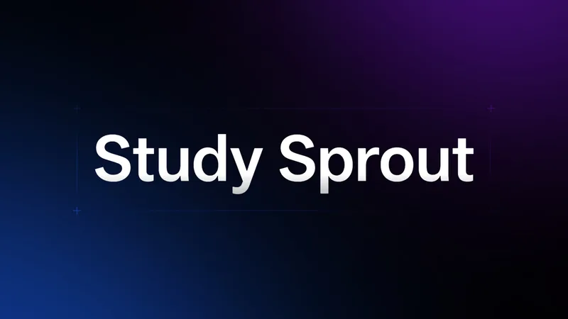 Study Sprout — Study Sprout · screenshot 1 of 5