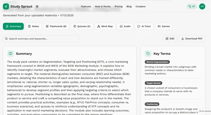 Study Sprout — Study Sprout · screenshot 5 of 5