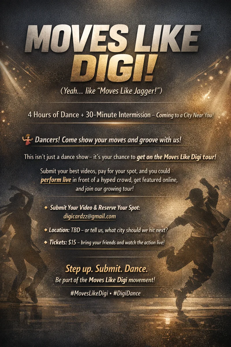 Digi-Cardzz — Moves Like Digi Tour · screenshot 1 of 1