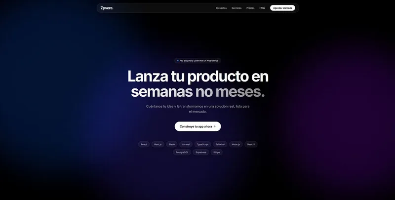 Zyvera — Desarrollo Web a Medida · screenshot 1 of 5