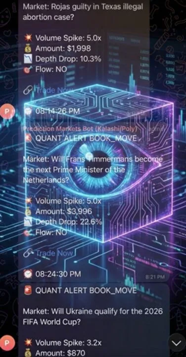 PolyMarket 3i Bot — PolyMarket 3i  Vol. Bot Alerts · screenshot 1 of 1