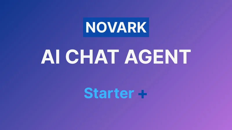 Novark AI Agency — AI Chat Agent - Starter+ · screenshot 1 of 2