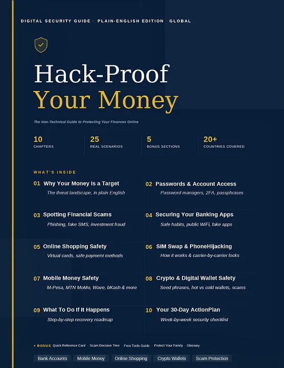 NileshGuides — Hack-Proof Your Money — The Non-Technical Guide to Protecting Your Finances · screenshot 1 of 2