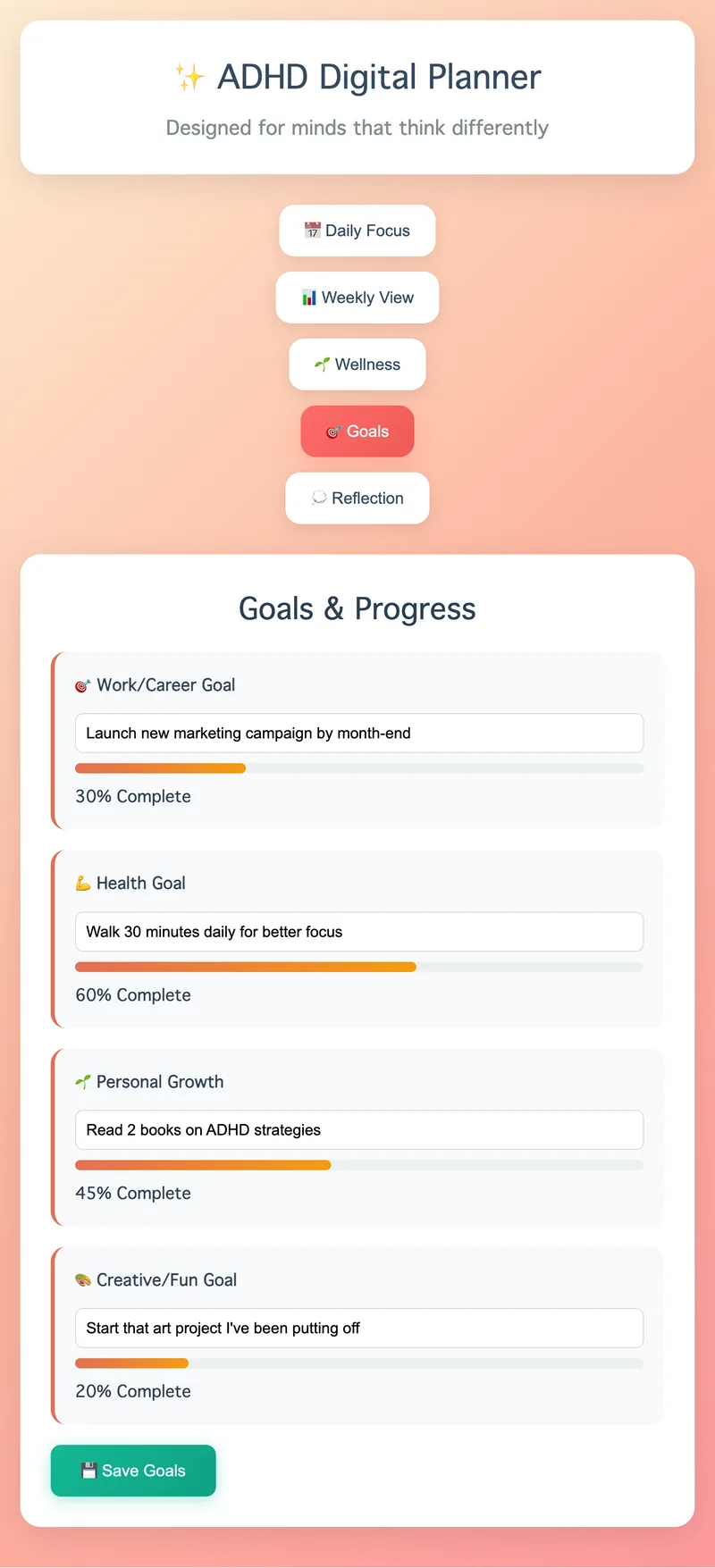 lunabloom.wellness — FocusFlow ADHD Digital Planner · screenshot 6 of 6