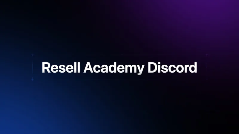 resell academy — Accès au serveur Discord · screenshot 1 of 3