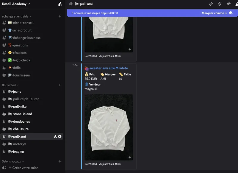 resell academy — Accès au serveur Discord · screenshot 2 of 3
