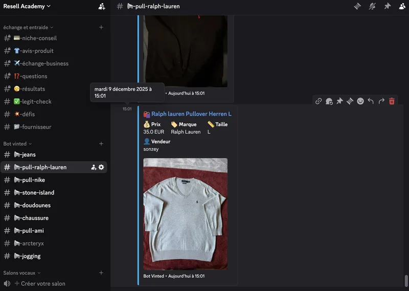 resell academy — Accès au serveur Discord · screenshot 3 of 3
