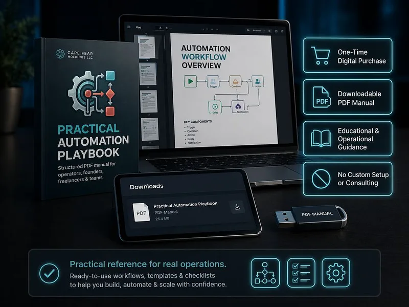 CAPE FEAR HOLDINGS LLC — Practical Automation Playbook · screenshot 1 of 3