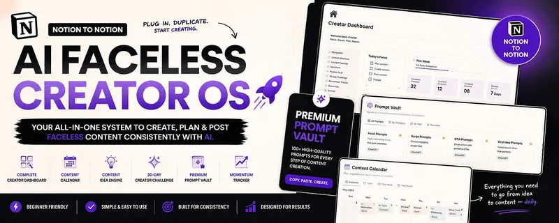 Faceless Flow — Faceless Flow — AI Content Workflow · screenshot 1 of 3