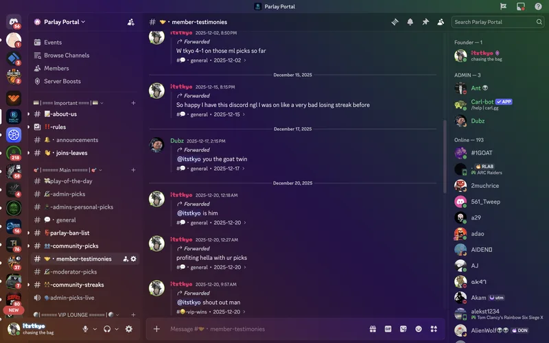 Parlay Portal — PREMIUM ACCESS · screenshot 3 of 4