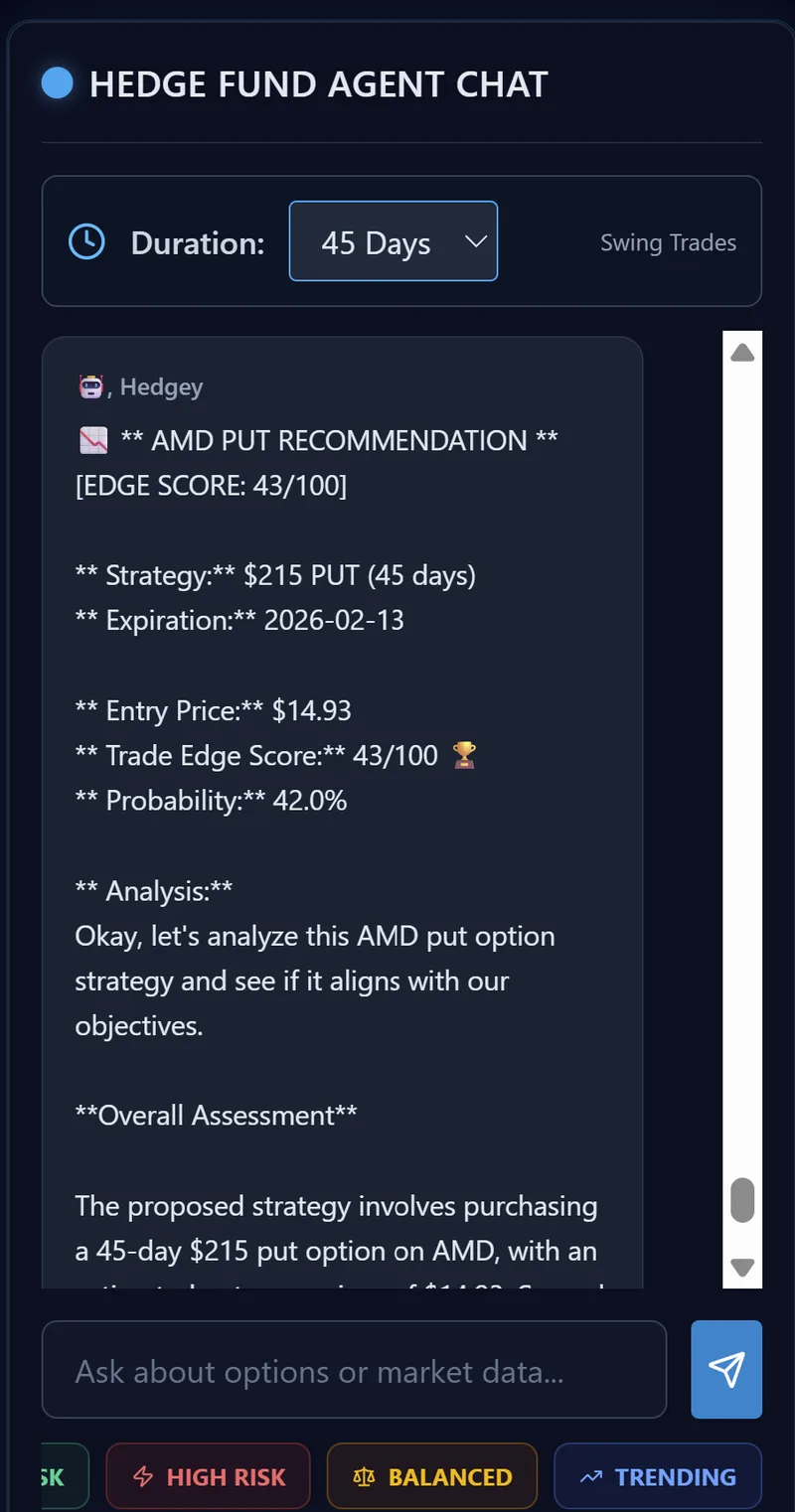 HedgeyBot — HedgeyBot - Beta · screenshot 2 of 5
