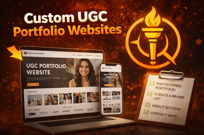 Creator Quest — Custom UGC Portfolio Website (Built for You) · screenshot 1 of 1