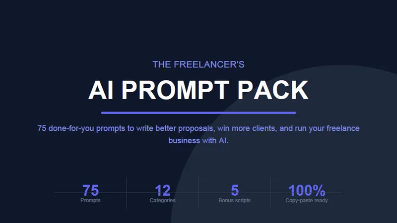 FreelanceFlow AI — The Freelancer's AI Prompt Pack · screenshot 1 of 1