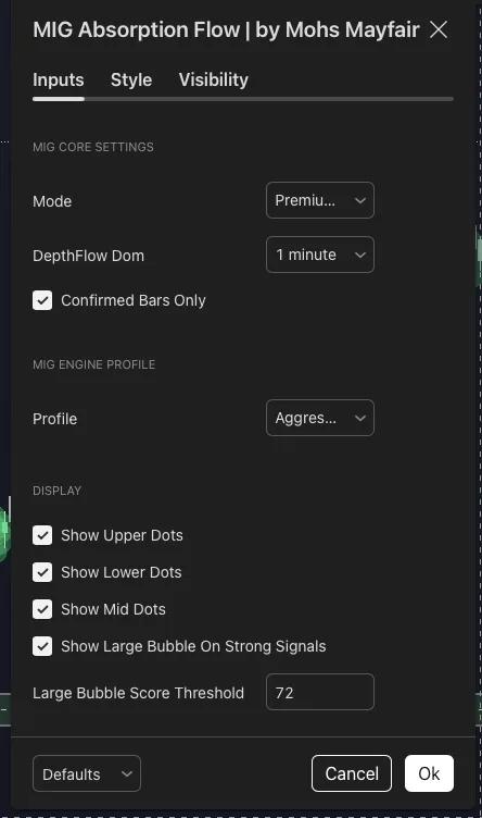 MIG LiquidityEdge | DepthFlow — MIG Absorption Flow | by Mohs Mayfair · screenshot 3 of 4