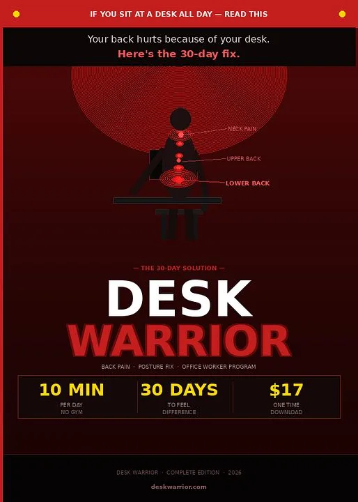DeskWarrior: End your backpain — DeskWarrior · screenshot 1 of 1