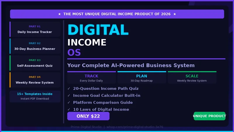 Prime Digital Studio — Digital Income OS 2026 · screenshot 1 of 1