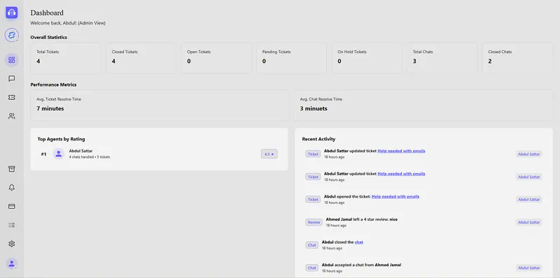 Zexware — Hjalp - Livechat & Tickets · screenshot 1 of 3