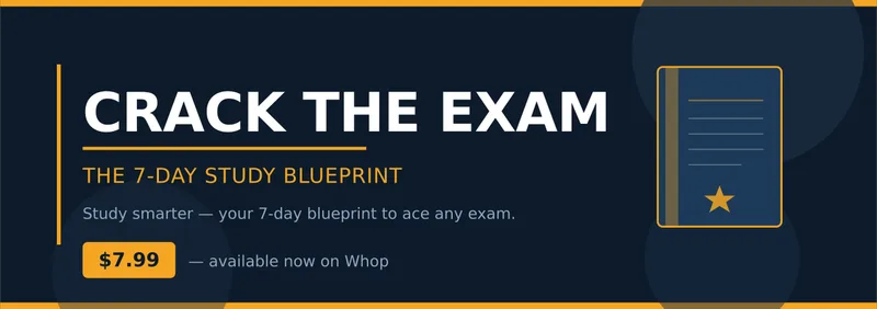 Crack the Exam — The 7-Day Study Blueprint · screenshot 1 of 2