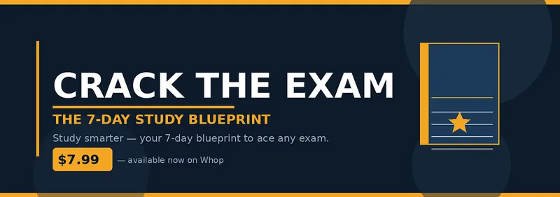 Crack the Exam — The 7-Day Study Blueprint · screenshot 2 of 2