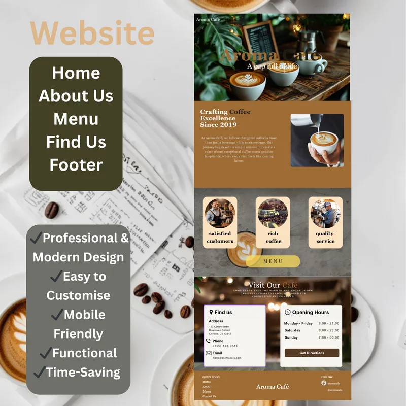 Epoch Templates — Canva Coffee Shop Bundle · screenshot 3 of 6