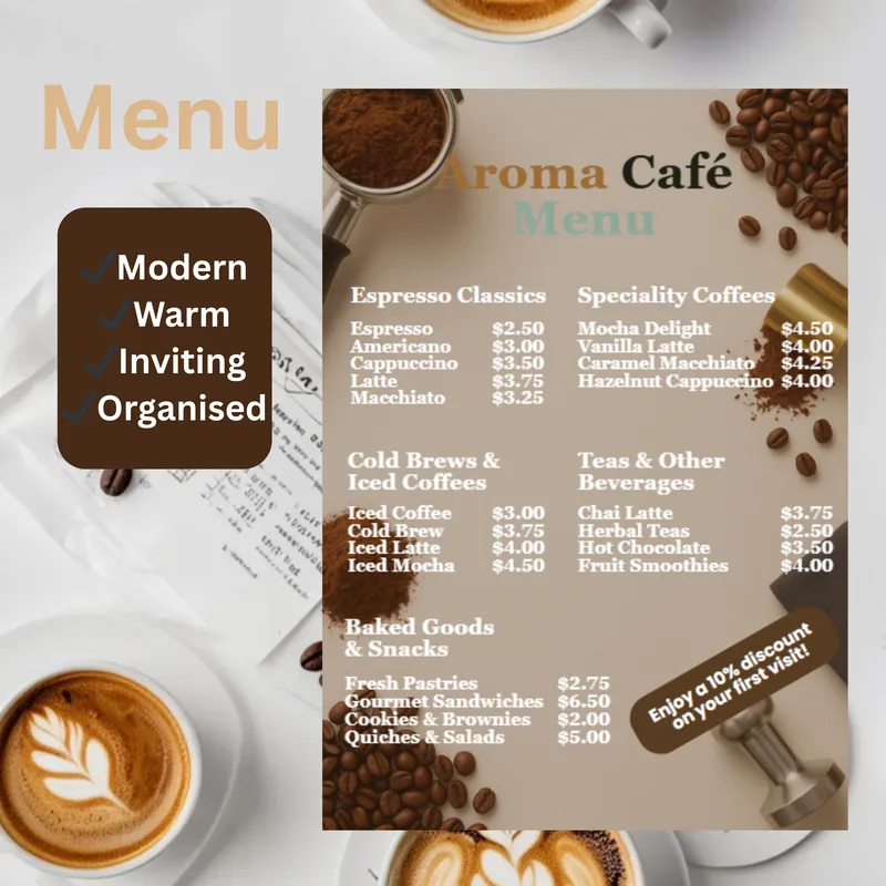 Epoch Templates — Canva Coffee Shop Bundle · screenshot 4 of 6