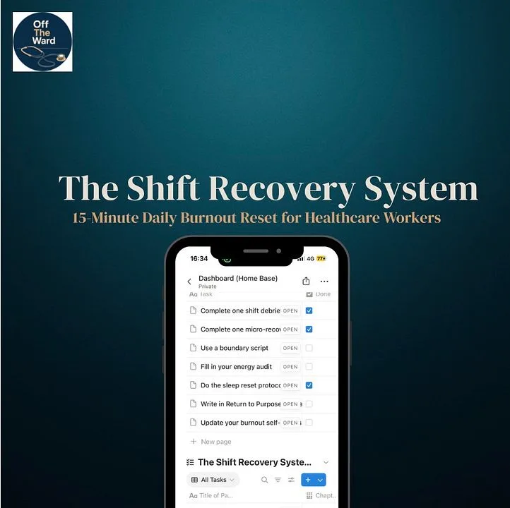 Off The Wards — The Shift Recovery System: The 15-Min Shift Reset System · screenshot 1 of 4