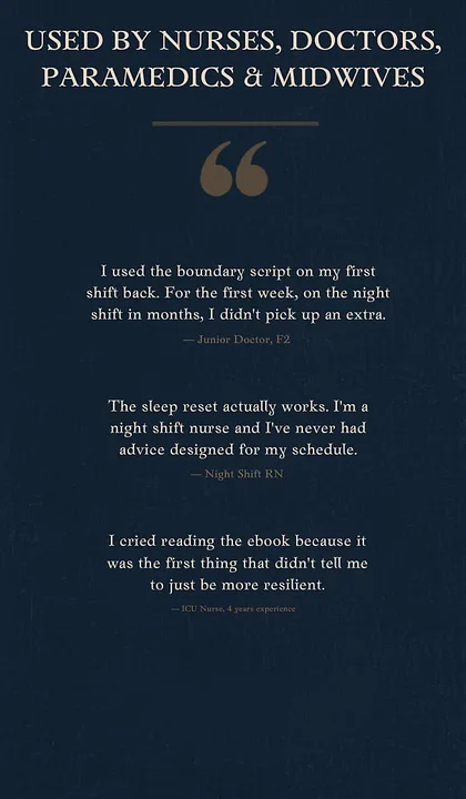 Off The Wards — The Shift Recovery System: The 15-Min Shift Reset System · screenshot 4 of 4