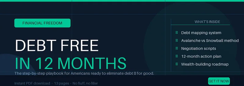 DarkLab — Debt Free in 12 Months: The Step-by-Step Playbook · screenshot 1 of 1