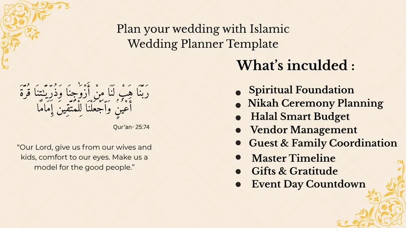 LuminiqueX — Islamic Wedding Template · screenshot 2 of 5