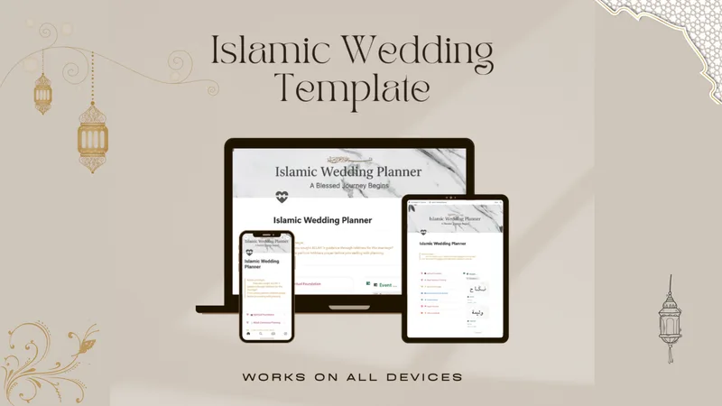 LuminiqueX — Islamic Wedding Template · screenshot 3 of 5