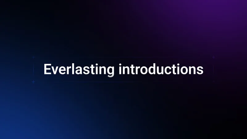 Everlasting introductions — Dating coaching sessions · screenshot 1 of 1