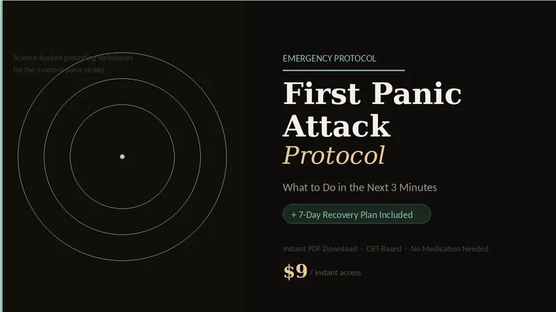 Xeven Digi — First Panic Attack Protocol — What to Do in the Next 3 Minutes · screenshot 1 of 2