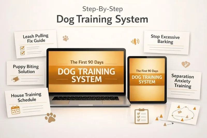 pets digital products — First 90 Days Dog Behavior Blueprint · screenshot 1 of 3