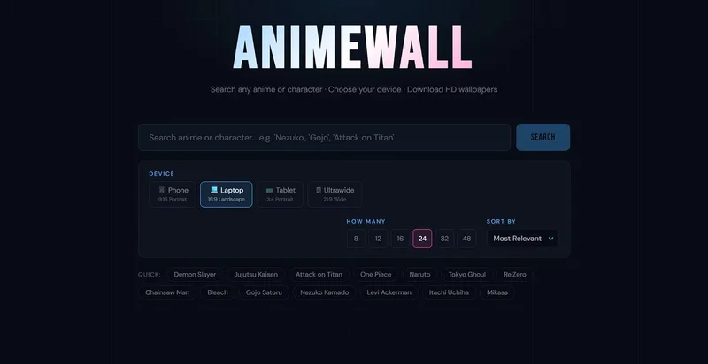 Anime Hub: Digital Fan Universe — Anime Wallpaper HD · screenshot 1 of 1