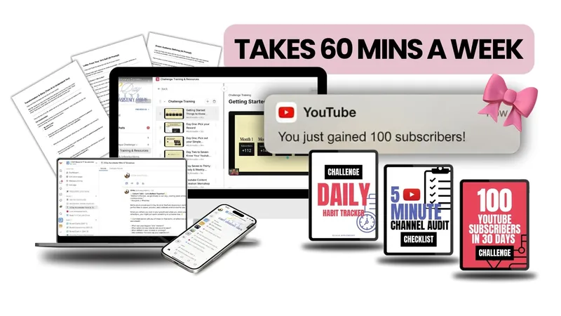 The FeminineMaxxing Community — 100 YT Subs 30 Day Challenge · screenshot 1 of 5