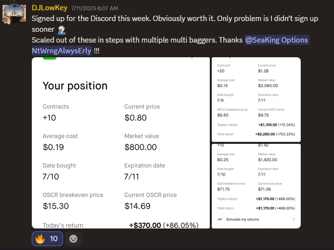 The Champagne Room - Options Trading — Premium Options Trading Group · screenshot 1 of 3