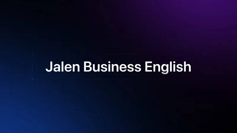 Jalen Business English — Business English Membership · screenshot 1 of 1