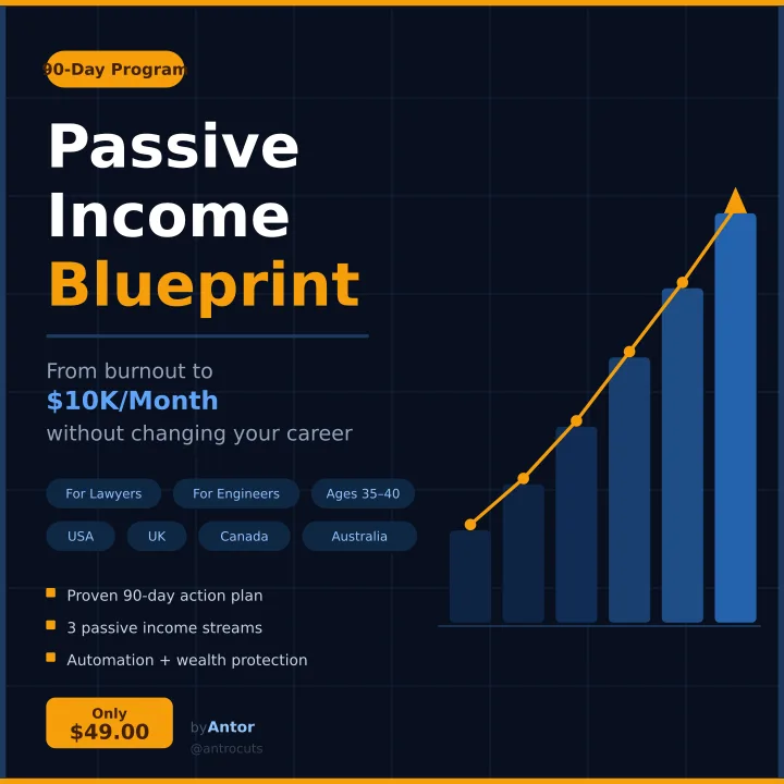Passive Income Blueprint — The 90-Day Passive Income Blueprint · screenshot 1 of 2