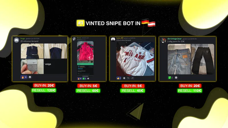 DREANZ - VINTAGE RESELLING & SUPPLIERS — Netzwerk & Snipe Bot · screenshot 3 of 4