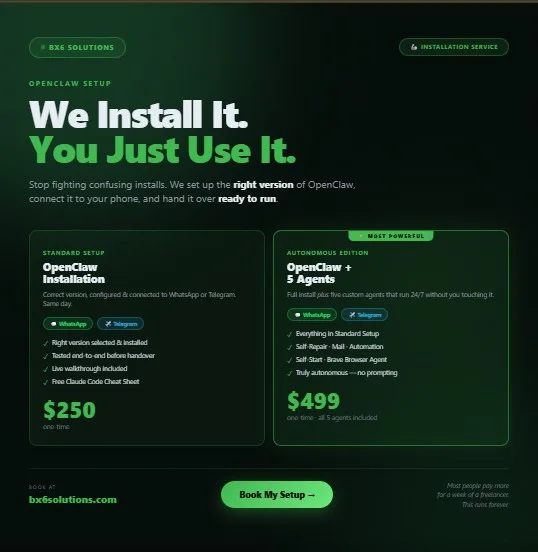 bx6 Solutions — Bx6 Autonomous prime - done for you! · screenshot 1 of 1