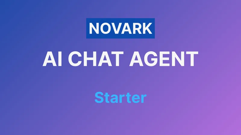 Novark AI Agency — AI Chat Agent - Starter · screenshot 1 of 2