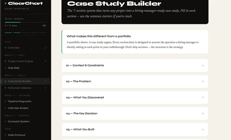 SPM — ClearChart — Get Hired as a Product Designer in 30 Days · screenshot 4 of 5