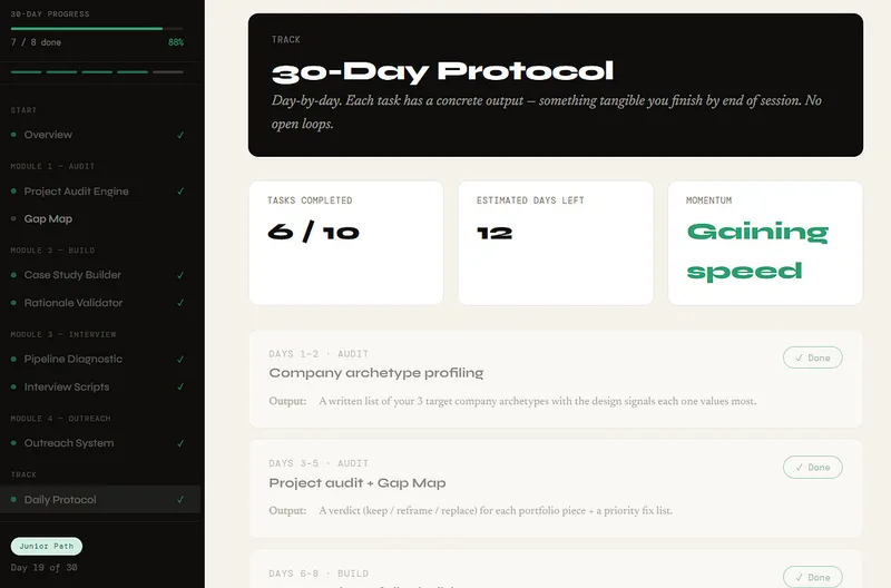 SPM — ClearChart — Get Hired as a Product Designer in 30 Days · screenshot 5 of 5
