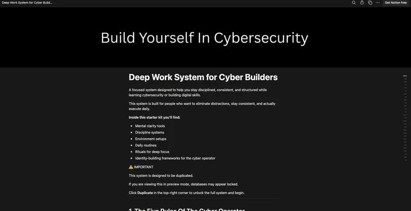 Ordino — Deep Work System for Cyber Builders · screenshot 1 of 6