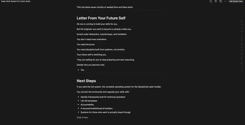 Ordino — Deep Work System for Cyber Builders · screenshot 6 of 6