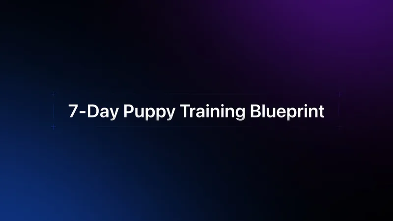 Tripper's Dog Training — 7-Day Puppy Training Blueprint · screenshot 2 of 2
