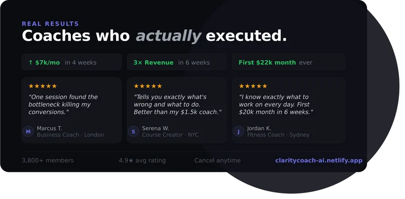 Flowgenix — claritycoach-AI · screenshot 2 of 2