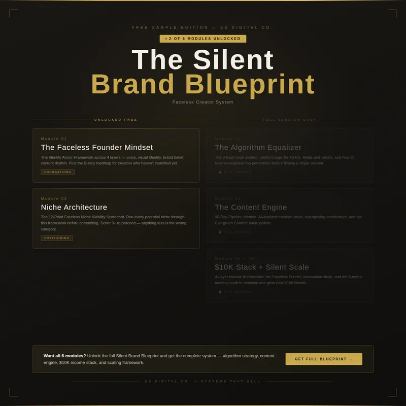 Aurum Labs — The Silent Brand Blueprint (FREE ver.) · screenshot 2 of 3