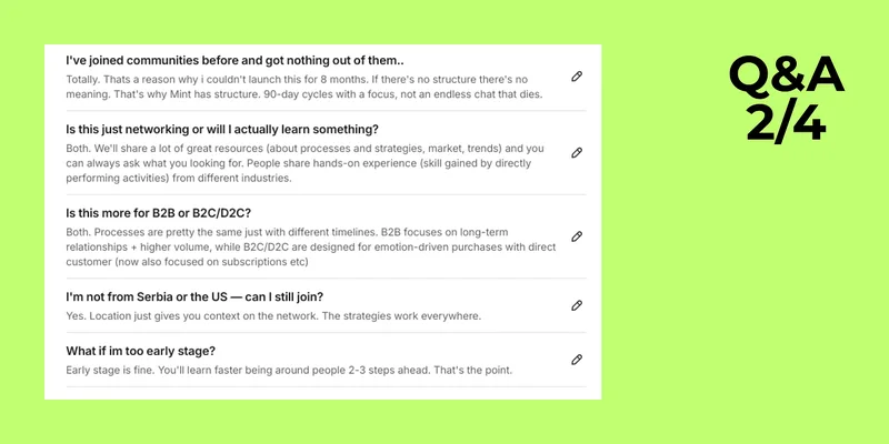 Community for founders — MOMENTUM · screenshot 3 of 5