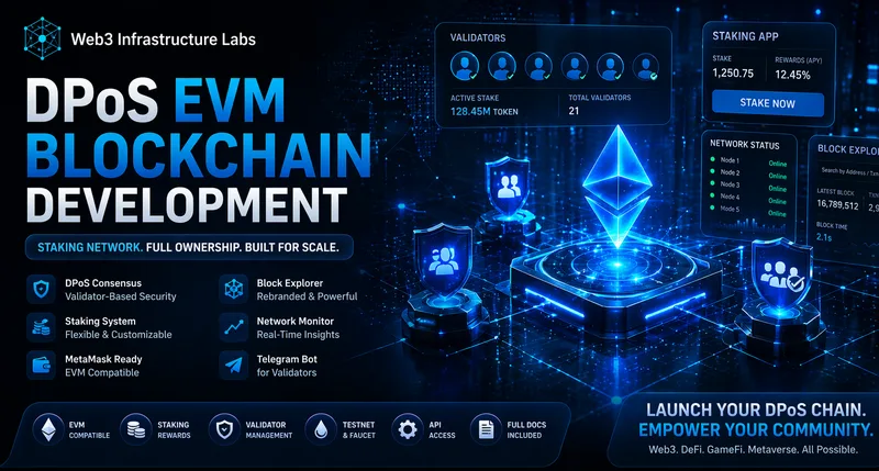 Web3 Infrastructure Labs — DPoS EVM Blockchain Development – Staking Network Setup · screenshot 1 of 1
